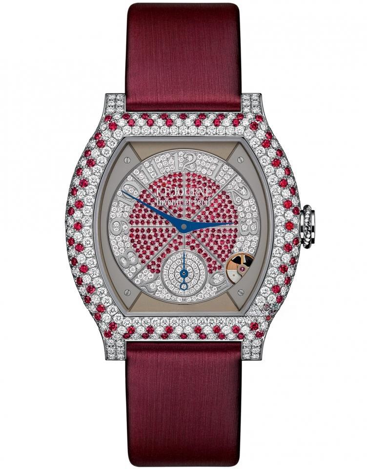 élégante 40 mm platinum with diamonds and precious stones
